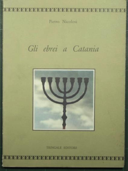 Gli ebrei a Catania - Pietro Nicolosi - copertina