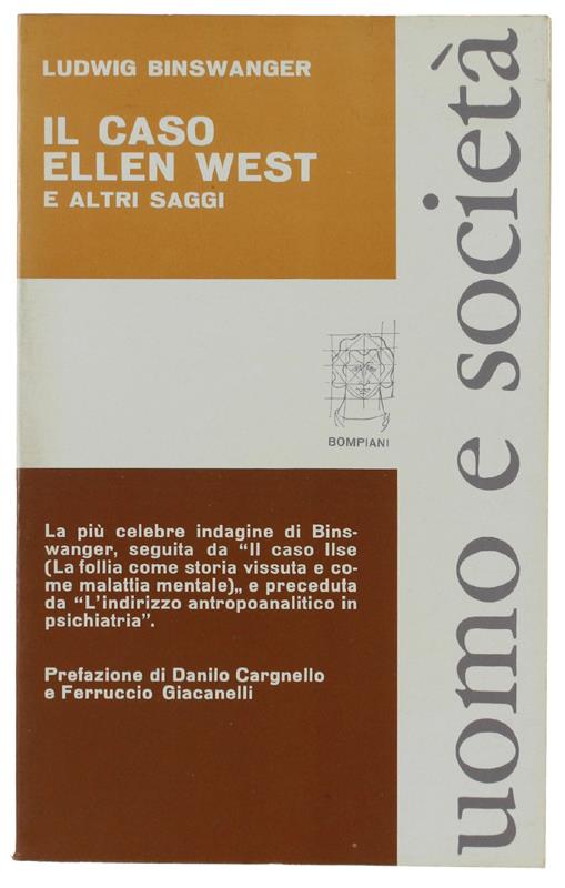 Il Caso Ellen West E Altri Saggi. A Cura Di Feruccio Giacanelli - Ludwig Binswanger - copertina