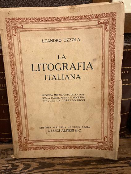 litografia italiana. Dal 1805 al 1870 - copertina