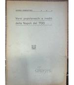Versi popolareschi e inediti della Napoli del 700