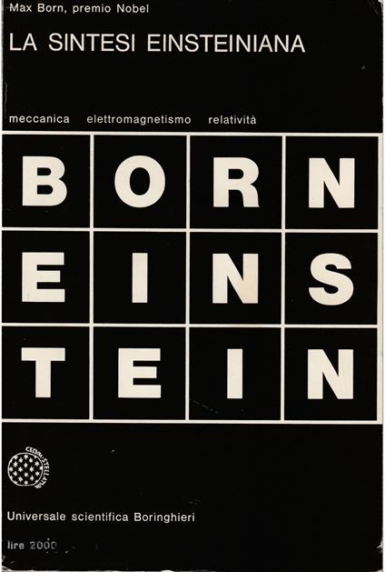sintesi einsteiniana - Max Born - copertina