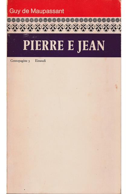 Pierre e Jean - copertina