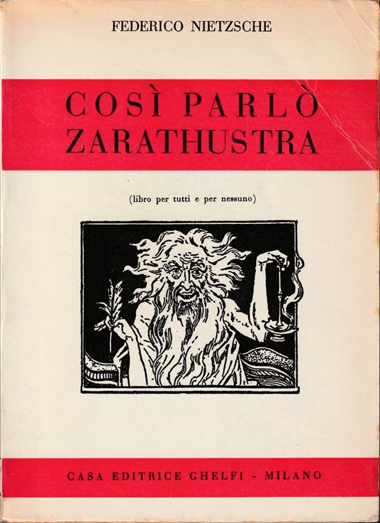 Così parlò Zarathustra (libro per tutti e per nessuno) - copertina