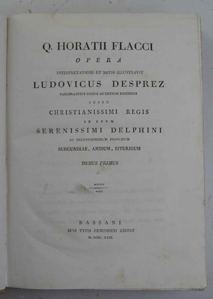 Opera. Interpretatione e note illustravit Lud. Desprez jussu Christianissimi Regis in usum Delphini - copertina
