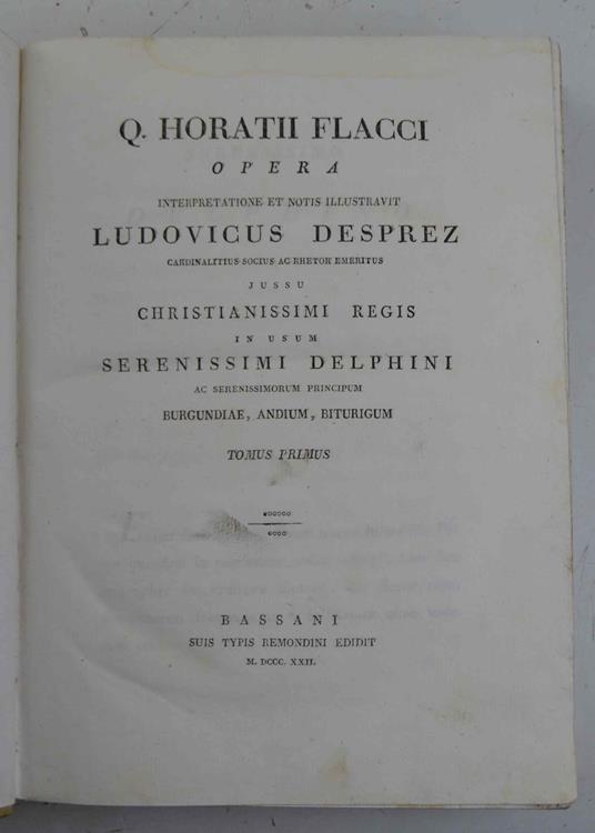 Opera. Interpretatione e note illustravit Lud. Desprez jussu Christianissimi Regis in usum Delphini - copertina