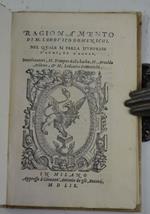Ragionamento… nel quale si parla d'imprese d'arme, ed d'amore…