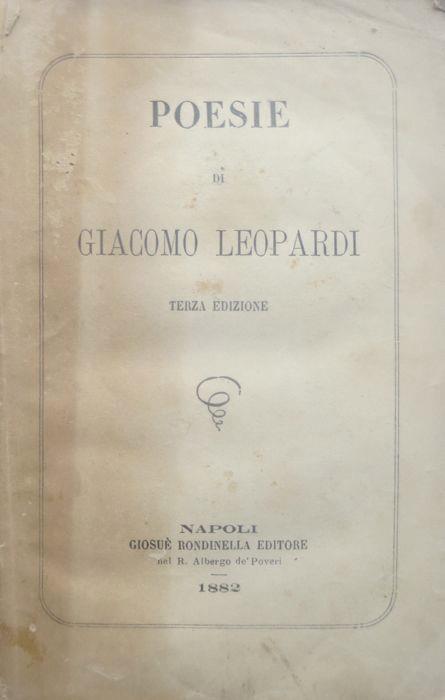 Poesie - Giacomo Leopardi - copertina