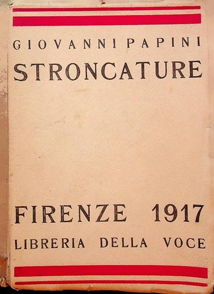 Stroncature - Giovanni Papini - copertina