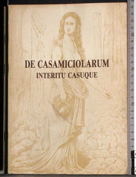 De casamiciolarum interitu casuque - Luigi Mucci - copertina