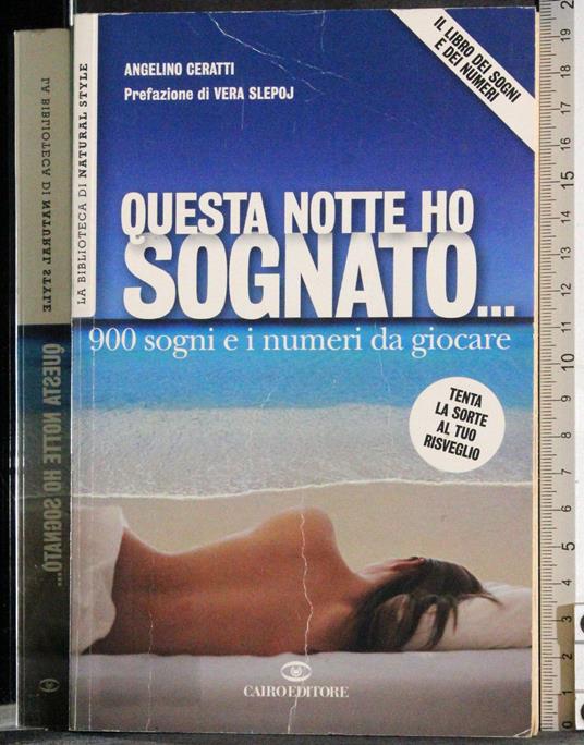 Questa notte ho sognato… 9000 sogni e i numeri da giocare - copertina
