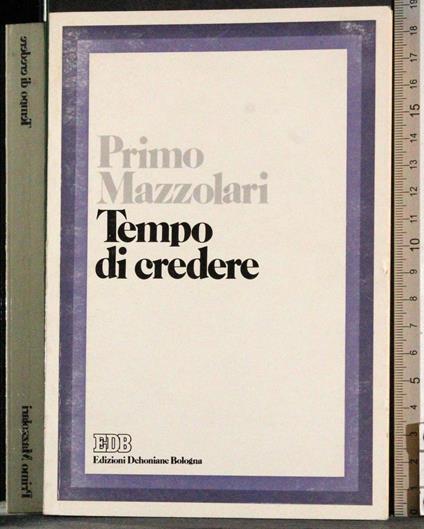 Tempo di credere - Primo Mazzolari - copertina