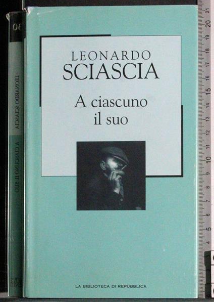 A ciascuno il suo - Leonardo Sciascia - copertina