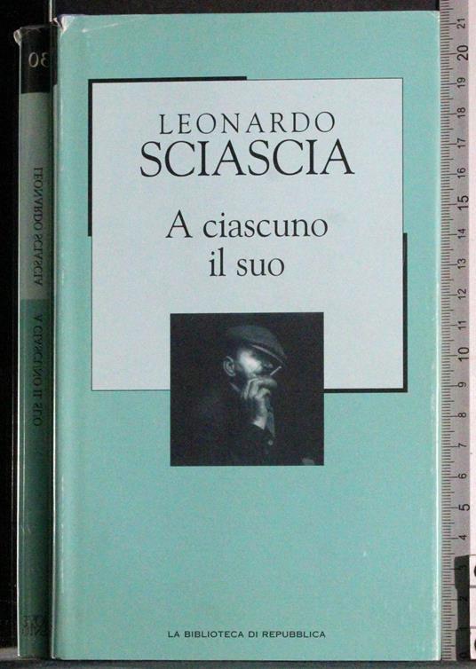 A ciascuno il suo - Leonardo Sciascia - copertina