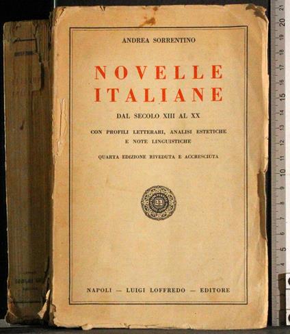 Novelle Italiane dal secolo XIII al XX - Andrea Sorrentino - copertina