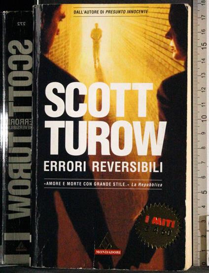 Errori reversibili - Scott Turow - copertina