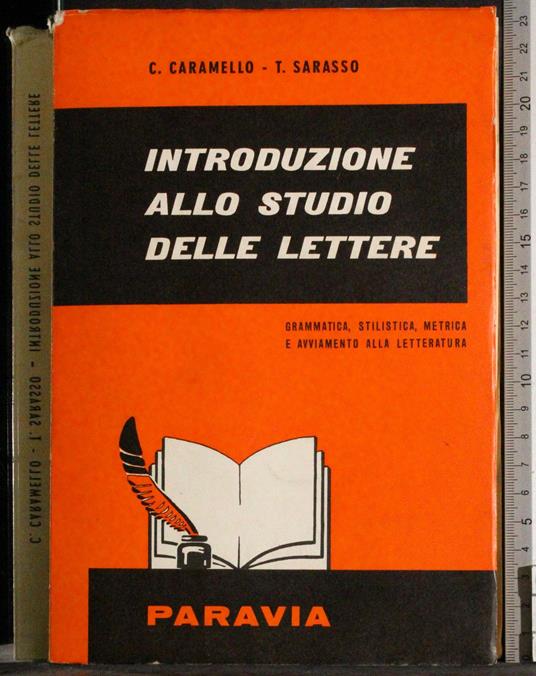 Introduzione allo studio delle lettere - copertina