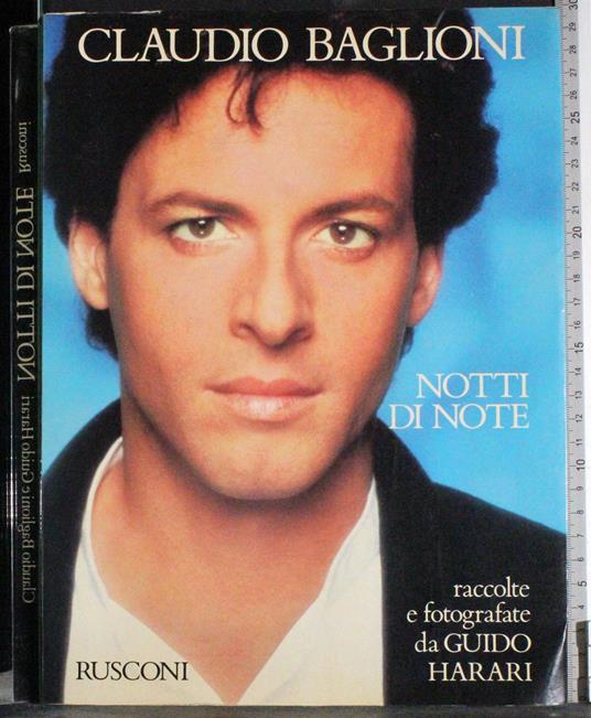 Notti di note - Claudio Baglioni - copertina