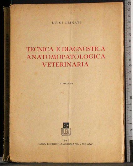Tecnica e diagnostica anatomopatologica veterinaria - copertina