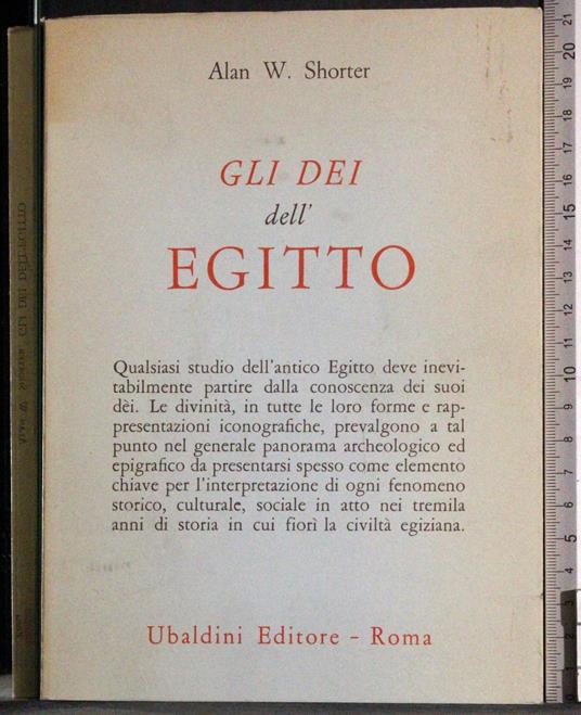 Gli dei dell'egitto - Alan W. Shorter - copertina
