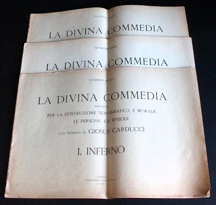 Divina commedia. Costruzione topografica e morale. 3 Volumi - Franzi - copertina