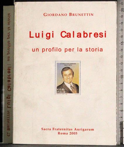 Luigi Calabresi: profilo per la storia - copertina