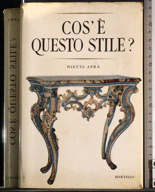 Cos'è questo stile? - Nietta Aprà - copertina