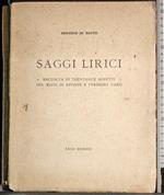 Saggi Lirici