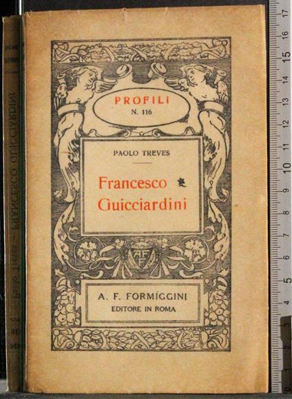 Profili. Francesco Guicciardini - Paolo Treves - copertina