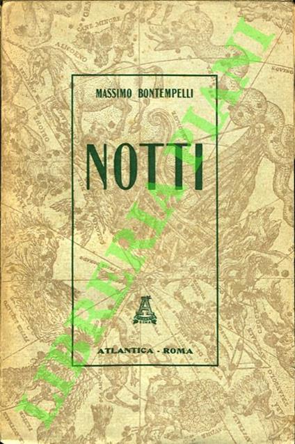 Notti. Racconti - Massimo Bontempelli - copertina