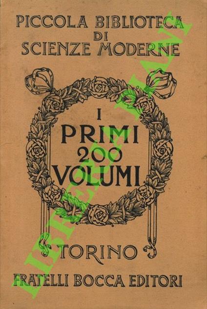Piccola biblioteca di scienze moderne (I primi 200 volumi) - copertina