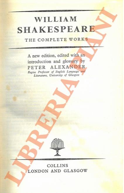 The Complete Works - William Shakespeare - copertina