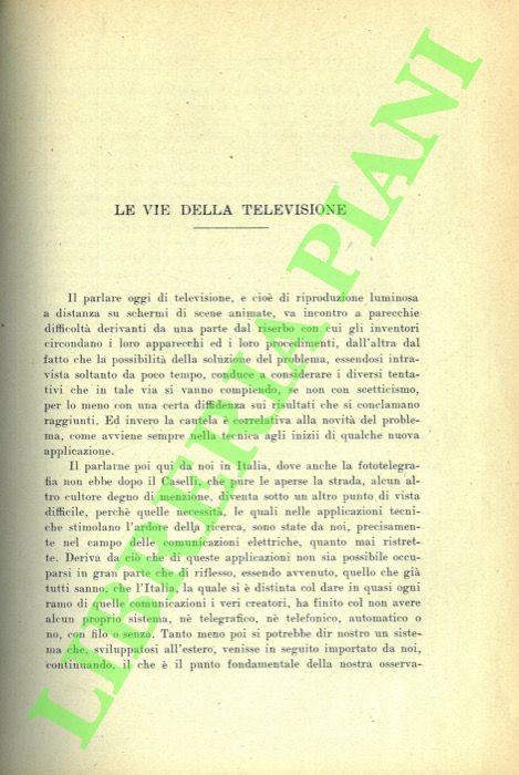 Le vie della televisione - copertina