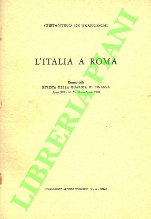 L' Italia a Roma - copertina