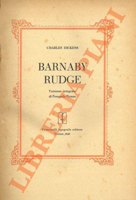 Barnaby Rudge - Charles Dickens - copertina