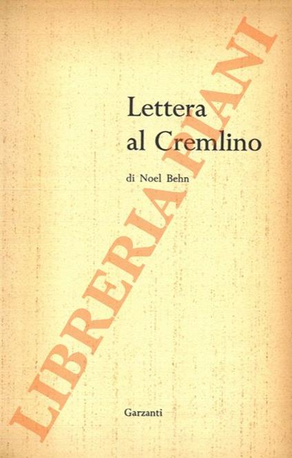 Lettera al Cremlino - copertina