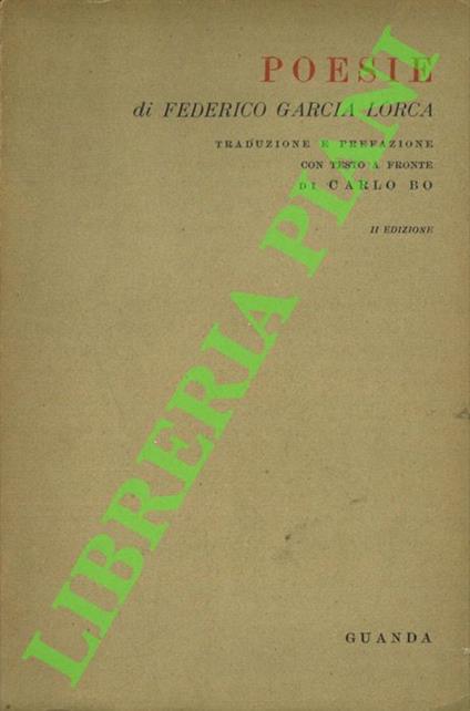 Poesie - Federico García Lorca - copertina
