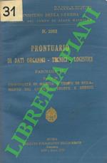 Profondità di marcia e tempo di sfilamento dei comandi, truppe e servizi. Prontuario di dati Organici - Tecnici - Logistici. Fascicolo II. Parte 2.