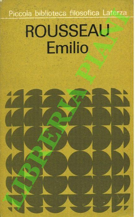 Emilio - Jean-Jacques Rousseau - copertina