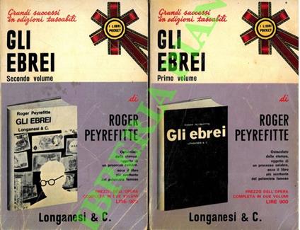 Gli ebrei. - Roger Peyrefitte - copertina