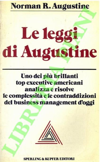 Le leggi di Augustine - Norman R. Augustine - copertina