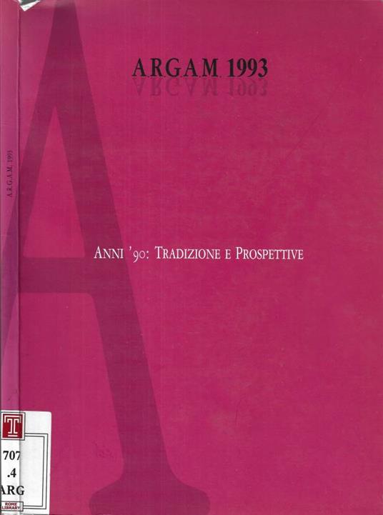 Argam 1993 - copertina