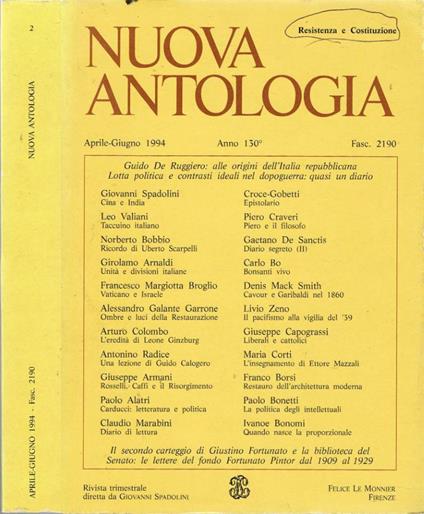 Nuova Antologia - copertina