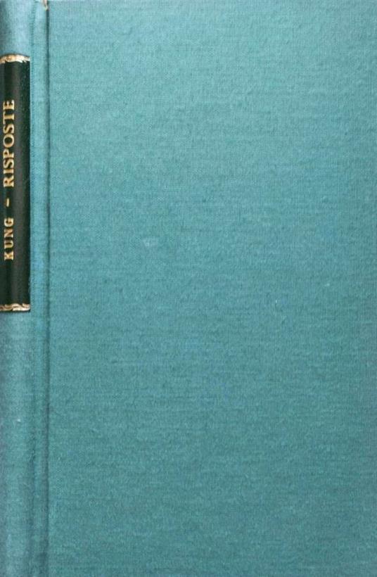 Risposte - Hans Küng - copertina