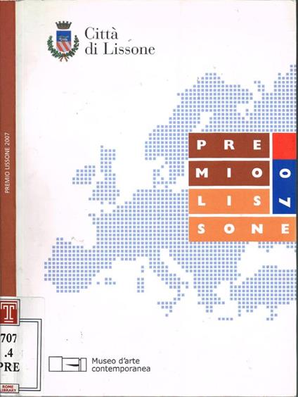 Premio Lissone 2007 - Luigi Cavadini - copertina
