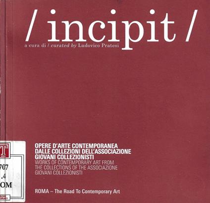 Incipit - Ludovico Pratesi - copertina