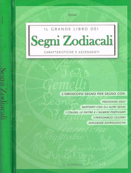 Il grande libro dei segni zodiacali - Atman - copertina