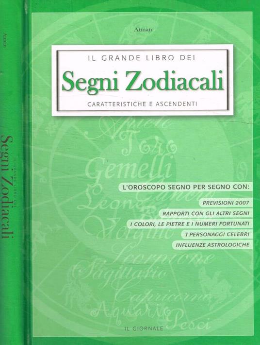 Il grande libro dei segni zodiacali - Atman - copertina