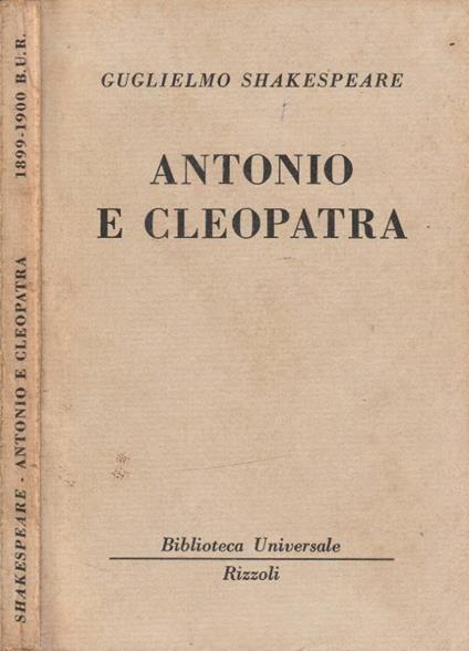 Antonio e Cleopatra - William Shakespeare - copertina