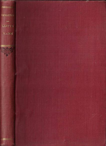 Lotte vane - Henryk Sienkiewicz - copertina