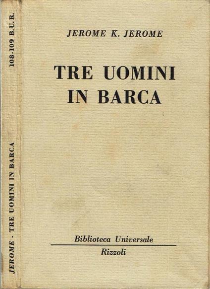 Tre uomini in barca - Jerome K. Jerome - copertina